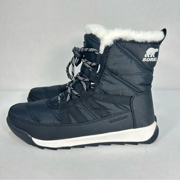 Sorel Whitney II Waterproof Short Lace Toggle Winter Boots Women’s Sz 5 Like New - Picture 3 of 16